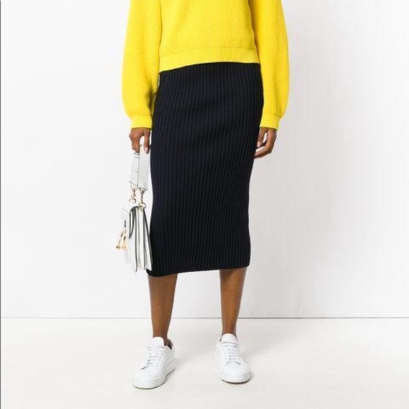 Kenzo Dresses & Skirts - • Kenzo Paris • Bodycon Wool Ribbed Knit Skirt Lg